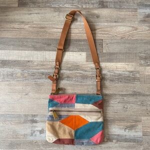 Fossil Colorful Patchwork Crossbody Bag
